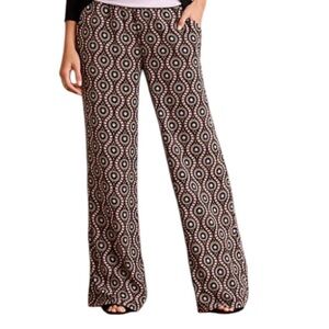 Anthropologie Chloe Oliver Wide Leg Cirque Tile Print Pants Size S petite